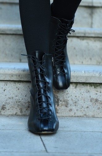 Black Boots-booties 0022K-02