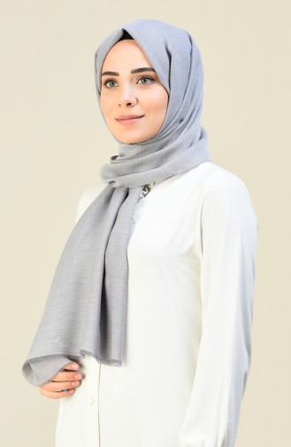 شال رمادي فضي 13135-08