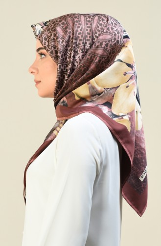 Karaca Patterned Rayon Scarf Powder Dried rose 90615-02