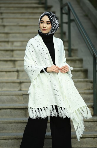 Ponchos Ecru 1007-03