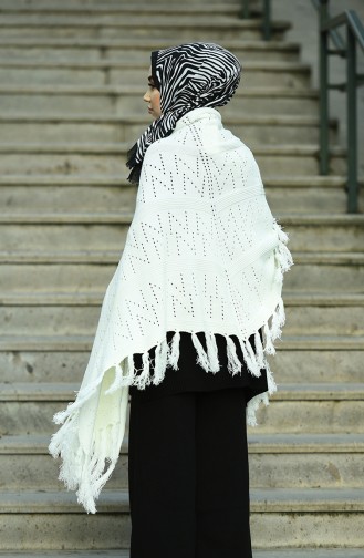 Ponchos Ecru 1007-03