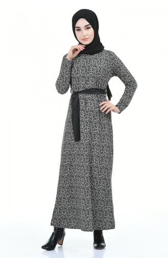 Black Hijab Dress 8844-01