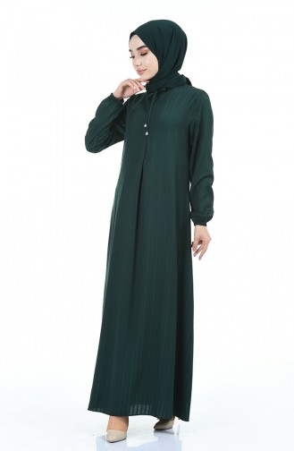 فستان أخضر زمردي 0552-10