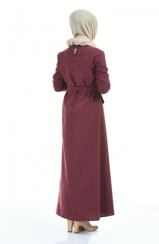 Robe Hijab Bordeaux 6017-03