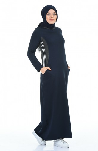 Robe Hijab Bleu Marine 99226-02