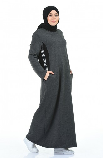 Light Black İslamitische Jurk 99226-03