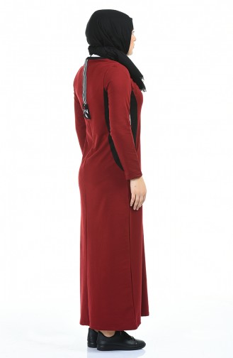 Robe Hijab Bordeaux 99226-04