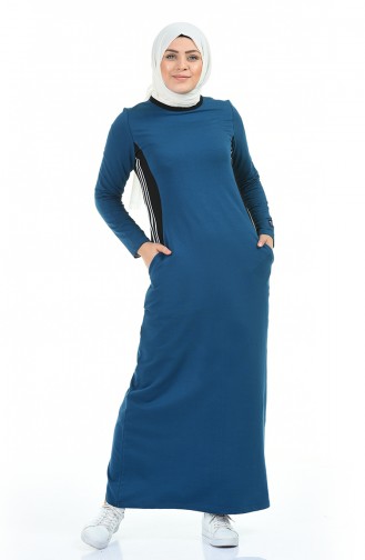 Indigo Hijab Dress 99226-05