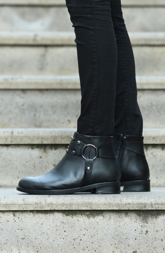 Black Boots-booties 102-01