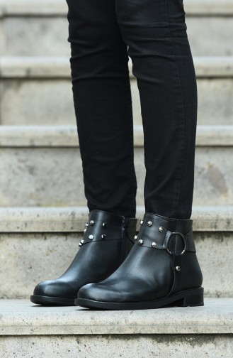 Black Boots-booties 102-01