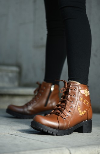 Tan Boots-booties 0202-02