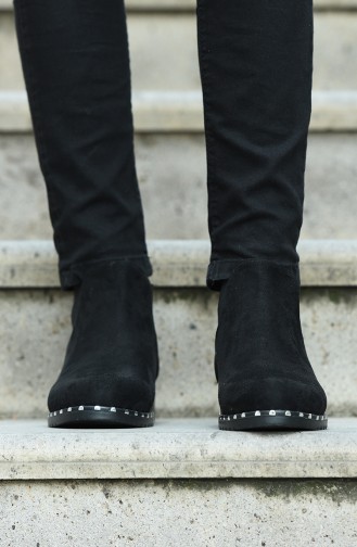 Black Boots-booties 0406-01