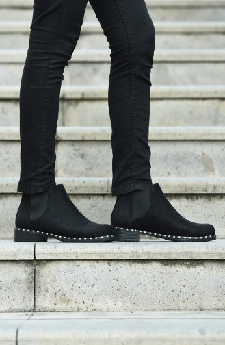 Black Boots-booties 0406-01