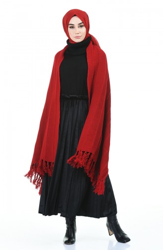 Rot Poncho 1008-04