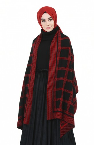 Rot Poncho 1009C-02