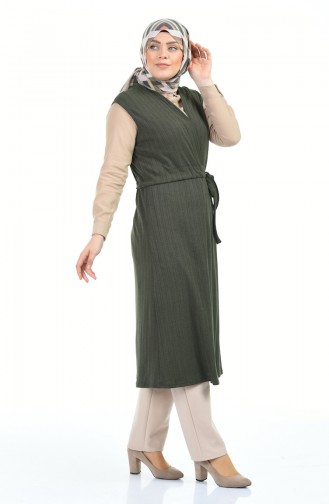 Khaki Waistcoats 4013-03