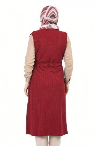 Claret red Gilet 4013-04