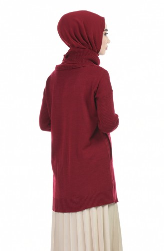 Claret red Trui 0508-04