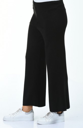 Pantalon Tricot Large  0520-01 Noir 0520-01