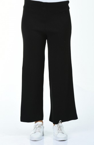 Pantalon Tricot Large  0520-01 Noir 0520-01