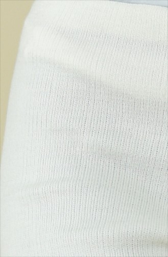 Pantalon Large Tricot 0520-02 Écru 0520-02