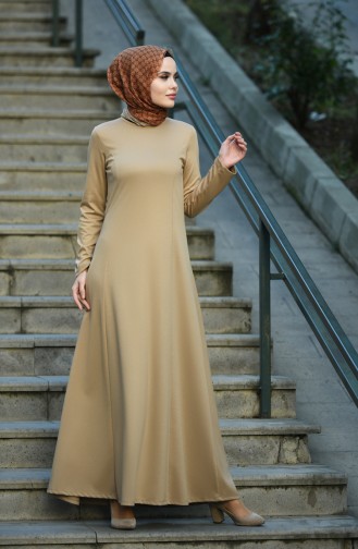 Mink Hijab Dress 8065-02