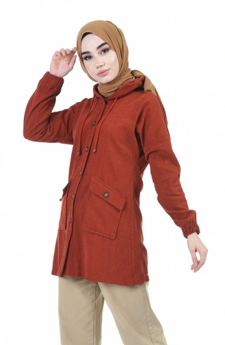 Veste Couleur brique 6061-03