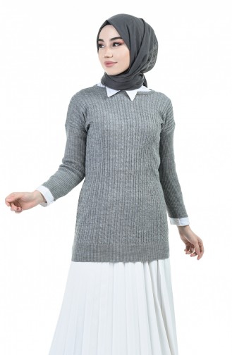 Grau Pullover 0509-01