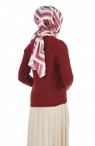 Weinrot Pullover 8036-01