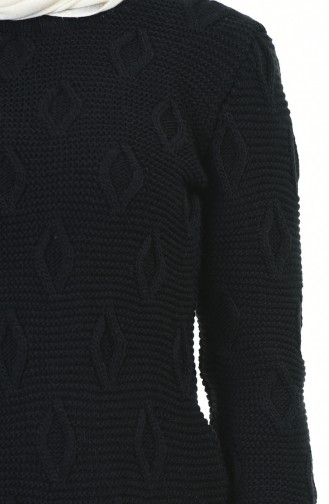 Schwarz Pullover 8036-09