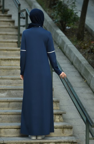 Robe Hijab Bleu Marine 8059-05