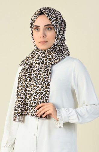 Leopard Patterned Shawl Powder 15025-03