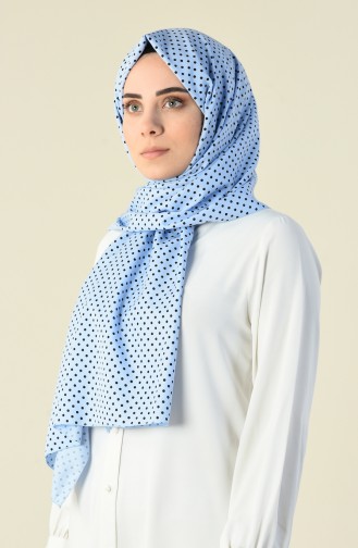 Polka Dot Shawl Blue 15026-01