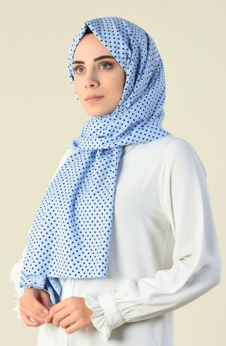 Polka Dot Shawl Blue 15026-01