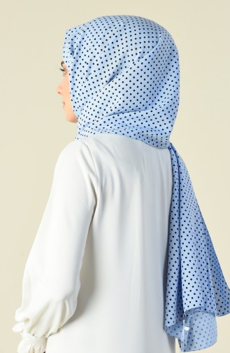 Polka Dot Shawl Blue 15026-01