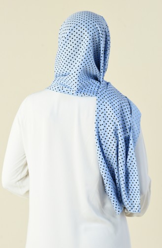 Polka Dot Shawl Blue 15026-01