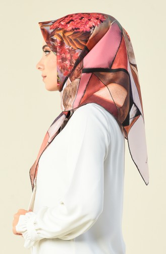 Beige-Rose Kopftuch 8127P-06
