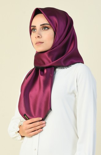 Düz Tafta Eşarp 95306-10 Mor