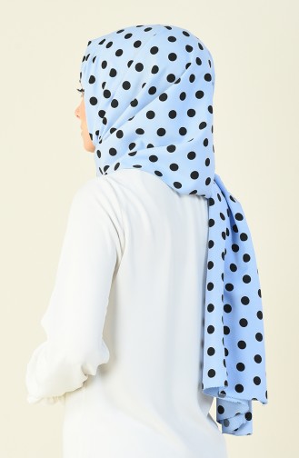 Large Polka Dot Shawl Blue 15027-02