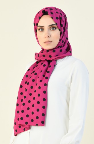 Large Polka Dot Shawl Fuchsia 15027-04