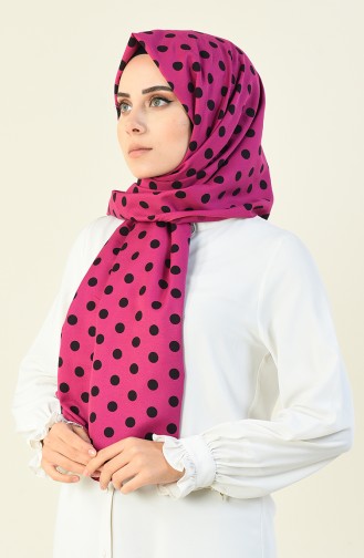 Large Polka Dot Shawl Fuchsia 15027-04