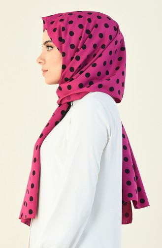 Large Polka Dot Shawl Fuchsia 15027-04