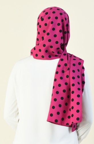 Large Polka Dot Shawl Fuchsia 15027-04