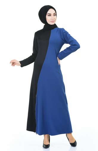 Black Hijab Dress 8001-03