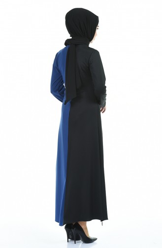 Black Hijab Dress 8001-03