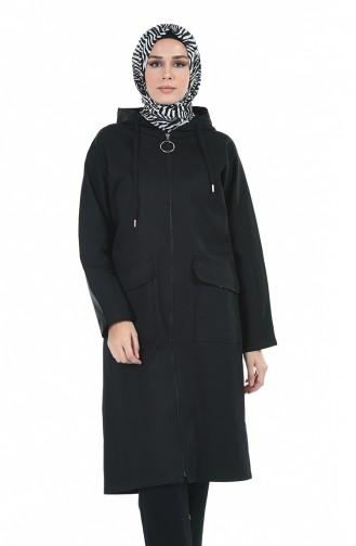 Cape a Capuche 1297A-01 Noir 1297A-01