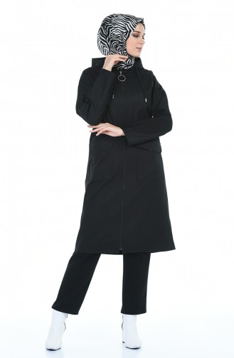 Cape a Capuche 1297A-01 Noir 1297A-01