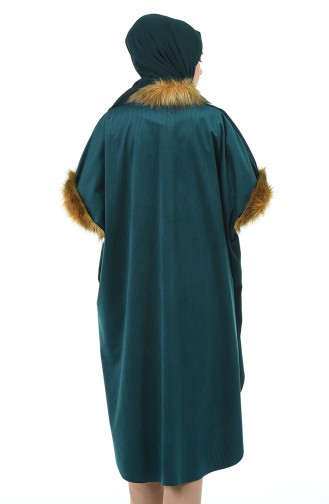 Smaragdgrün Poncho 5000-09