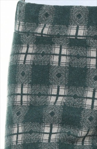 Desenli Kışlık Pantolon 1006G-03 Yeşil