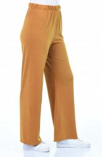 Pleated Pants with Pockets 1042-01 Mustard 1042-01